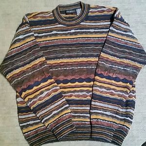Jhane Barnes sweater multicolor wool blend